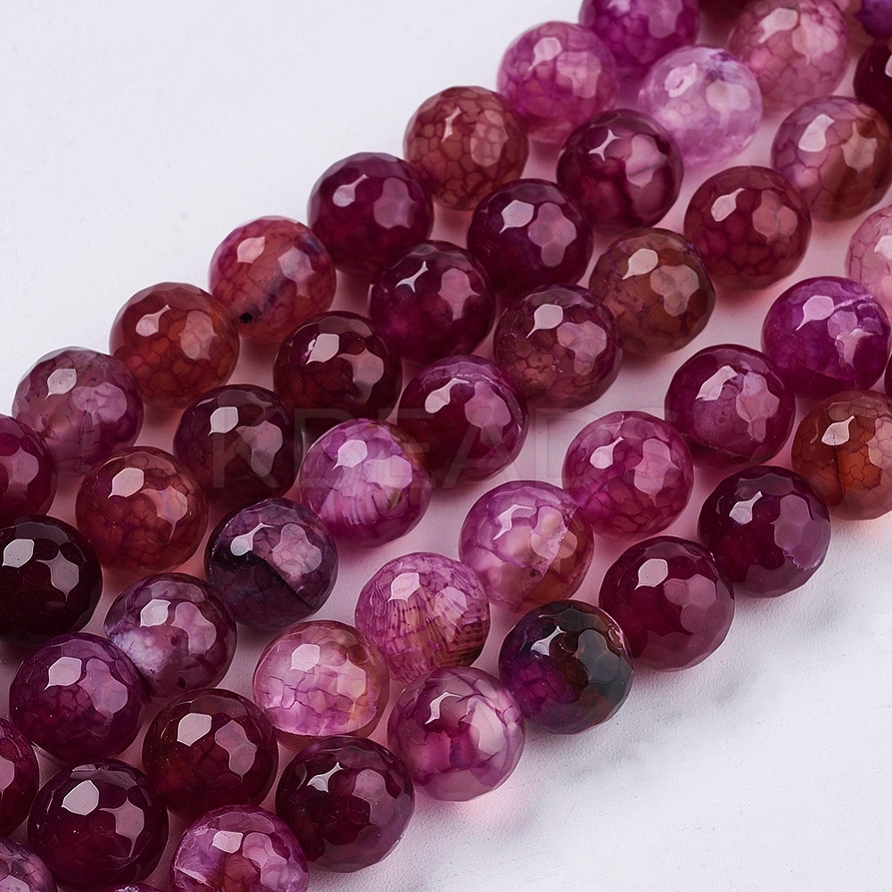 Wholesale Natural Agate Round Beads Strand Kbeads