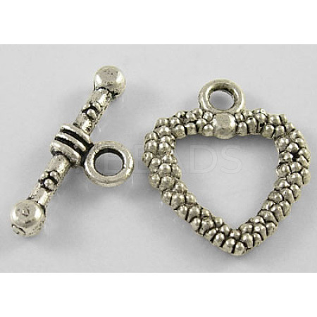 Tibetan Style Alloy Toggle Clasps LF0714Y-NF-1