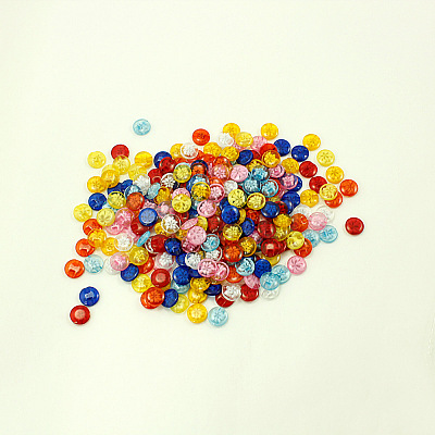 Translucent Pattern Mixed Color Buttons NNA0VFG-1