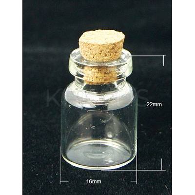 Glass Jar Bead Containers CON-Q007-1