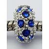 Alloy Rhinestone European Beads CPDL-H998-16-2
