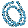 Handmade Italianate Lampwork Beads Strands D217-8mm-2-1