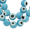 Handmade Italianate Lampwork Beads Strands D217-8mm-2-2