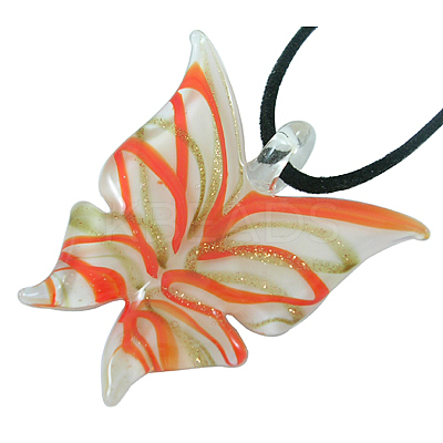 Handmade Gold Sand Lampwork Pendants DP391J-1