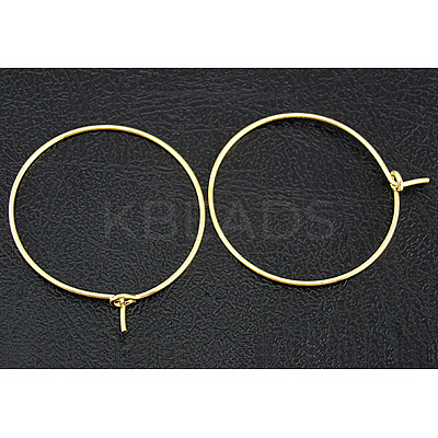 Brass Wine Glass Charm Rings EC067-4NFG-1