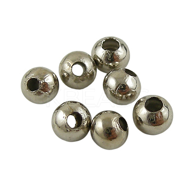 Brass Smooth Round Beads EC400-1-1