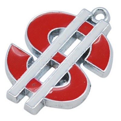 Alloy Enamel Pendants ENAM-P139-4-1