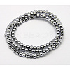 PVD Vacuum Plating Non-Magnetic Synthetic Hematite Beads Strands G-Q535-1-2