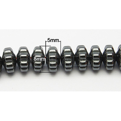 Non-Magnetic Synthetic Hematite Beads Strands G-D015-14-1