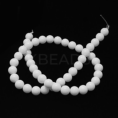 Opaque Glass Beads Strands G-G027-R1-12mm-1