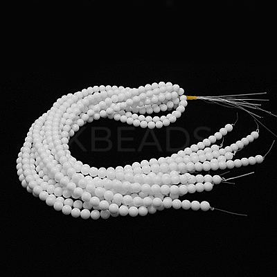 Opaque Glass Beads Strands G-G027-R1-12mm-1