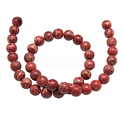 Synthetic Imperial Jasper Beads Strands G-H014-3-1-1