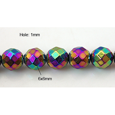 Non-Magnetic Synthetic Hematite Beads Strands G-Q418-1
