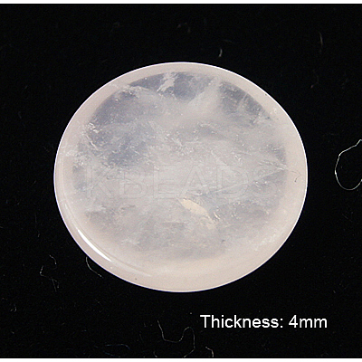 Natural Rose Quartz Cabochons G-ROSE15x4-1