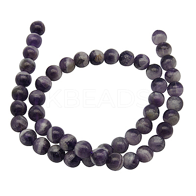 Natural Amethyst Beads Strands G-SR10MM-1-2-1