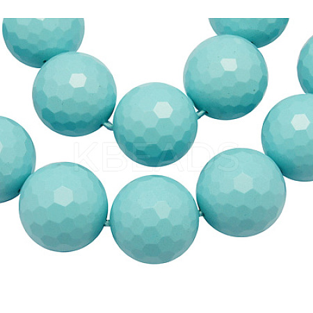 Synthetic Turquoise Beads Strands G-Q038-2-1
