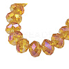 Electroplate Glass Beads Strands GR10MMY-5AB-1