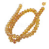 Electroplate Glass Beads Strands GR10MMY-5AB-2