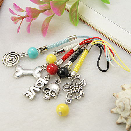 Fashionable Cell Phone Charm Straps HJEW-JM00104-1