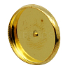 Brass Stud Earring Settings IFIN-Q004-G-2