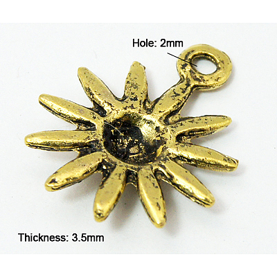 Tibetan Style Alloy Pendants K0910031-1