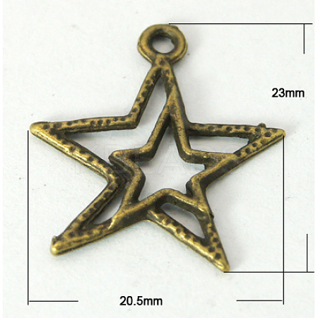 Tibetan Style Alloy Pendants K08TM072-1
