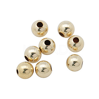 Yellow Gold Filled Beads KK-Q137-1-1