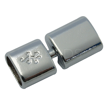 Brass Snap Lock Clasps KK-32X14-P-1