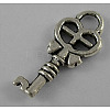 Tibetan Style Alloy Skeleton Key Pendants LF0075Y-NF-1