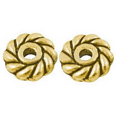 Tibetan Style Alloy Spacer Beads LF10764Y-G-1