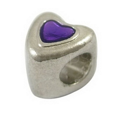 Metal Alloy European Beads LFD8290Y-1-NF-1