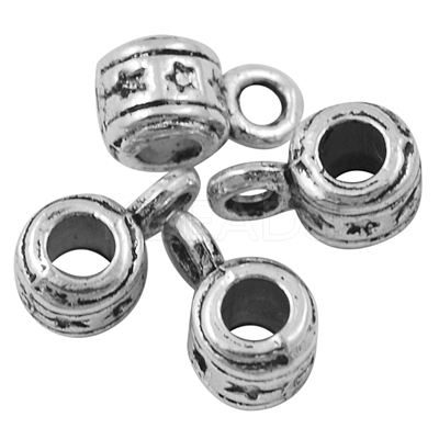 Tibetan Style Alloy Tube Bails LFH20001Y-1