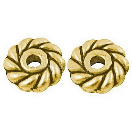 Tibetan Style Alloy Spacer Beads LF10764Y-G-1