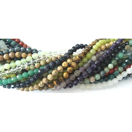 Wholesale Mixed Faceted Gemstone Strands - KBeads.com