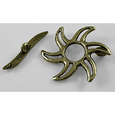 Tibetan Style Alloy Toggle Clasps MLF5115Y-1
