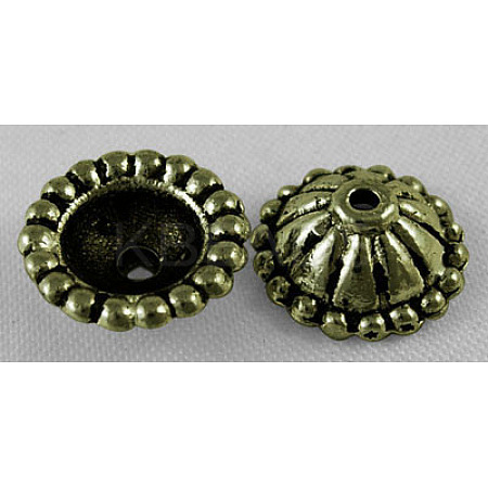 Tibetan Antique Bronze Metal Caps MLF0767Y-NF-1