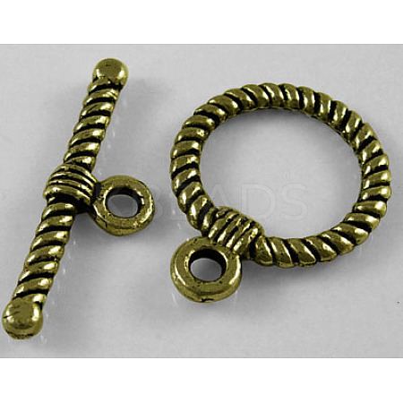 ibetan Style Alloy Toggle Clasps MLF1298Y-1