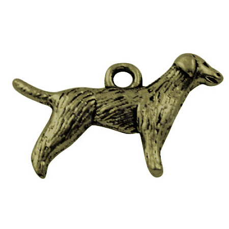 Tibetan Style Alloy Puppy Pendants MLF9881Y-NF-1