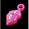Plating Acrylic Pendants PAB889Y-2