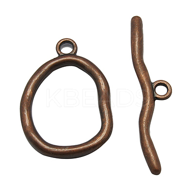 Alloy Toggle Clasps PALLOY-G013-R-1
