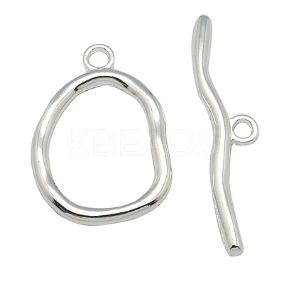 Alloy Toggle Clasps PALLOY-G013-S-1
