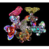 Kawaii Kid's Garment Accessories Transparent AB Color Acrylic Butterfly Sewing Shank Buttons PCA195Y-1