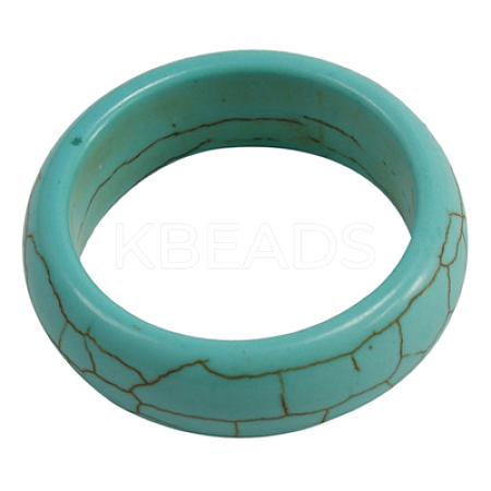 Synthetical Howlite Wide Band Ring PJR049-3-1