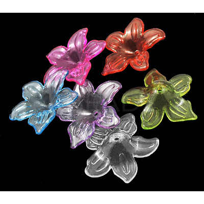 Transparent Acrylic Beads PL674Y-1