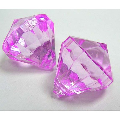 Transparent Acrylic Pendants DB28x31mmC40-1