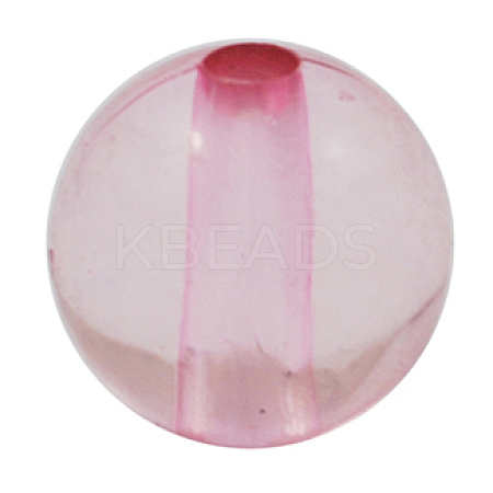 Transparent Acrylic Beads PL572Y-2-1