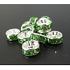 Brass Grade A Rhinestone Spacer Beads RB-A004-8-1