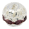 Brass Rhinestone Beads RB-A011-8mm-10S-1