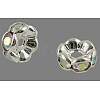 Brass Rhinestone Spacer Beads RB-A014-L7mm-28S-1