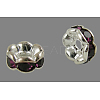 Brass Rhinestone Spacer Beads RB-A014-L8mm-11S-NF-1